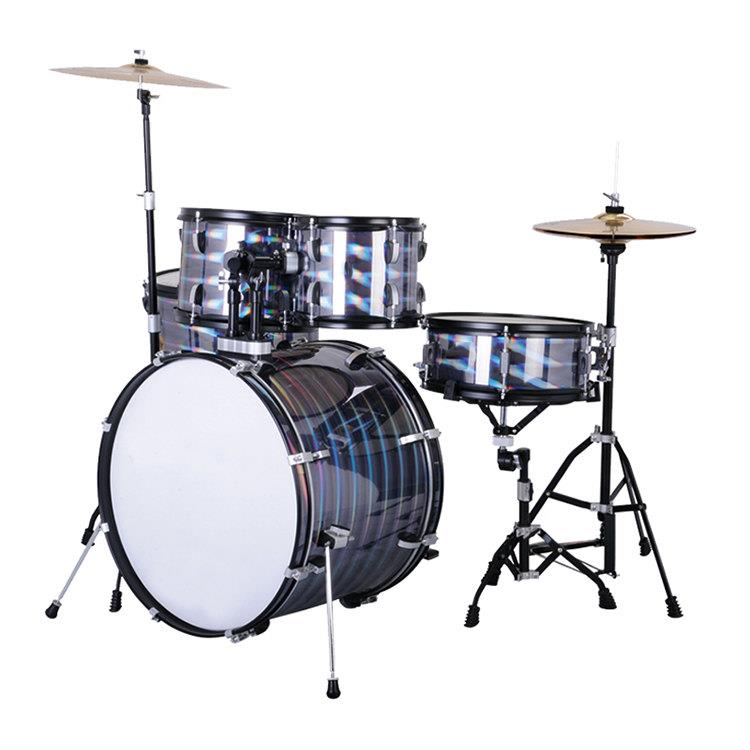 black color Star 5-Piece Drum Kits