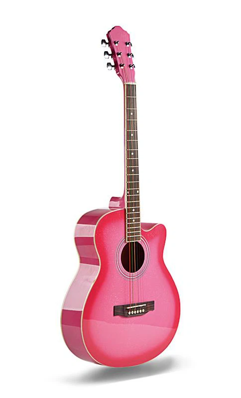 Guitarra acústica de estudiante de alto brillo