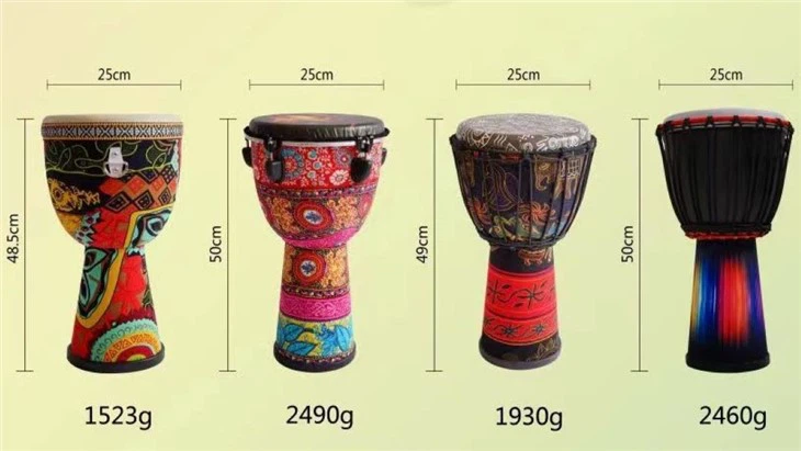 Tambores africanos portátiles temporizados nuevos de 10- pulgadas