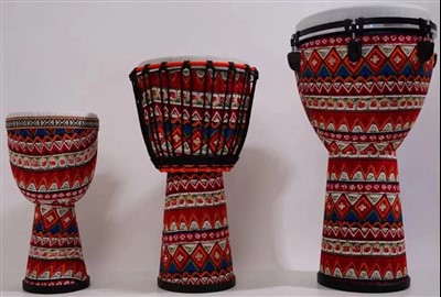 Pandereta africana ligera de 8", 10", 12" para niños y adultos