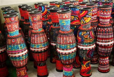 Pandereta de piel de oveja, pandereta de PVC, pandereta ligera y muchos otros tambores africanos