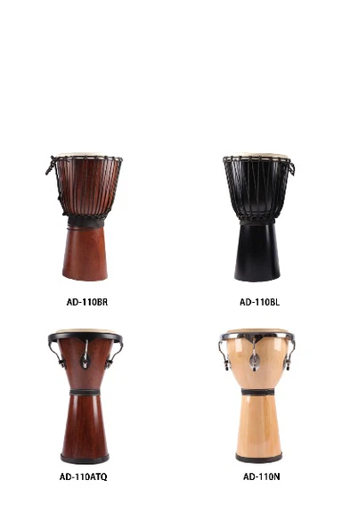 Tambores africanos de piel de cabra sin blanquear